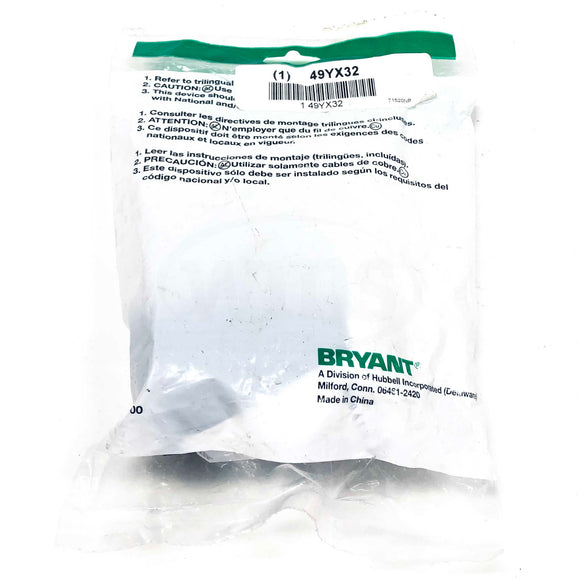 71520NP Bryant Locking Plug, NEMA L 15-20, 20A, 250V