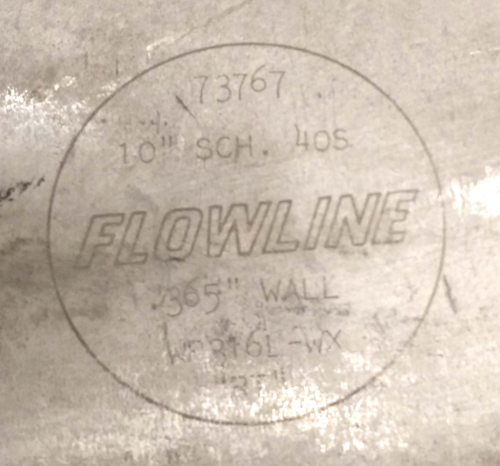 73767 Flowline 316 Stainless Steel Elbow, 10" - 0