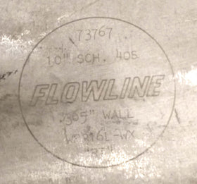 73767 Flowline 316 Stainless Steel Elbow, 10" - 0