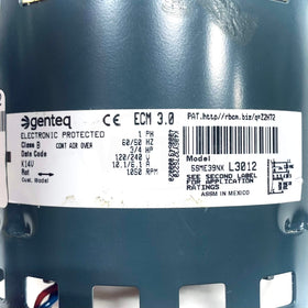 73W02 Genteq Blower Motor 3/4 Hp, 120/240 Volt, 1 Ph, 60 Hz, 1050 Rpm - 0
