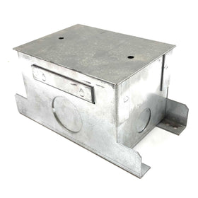 741D Galvanized Steel Floor Box Concrete Tight - 0