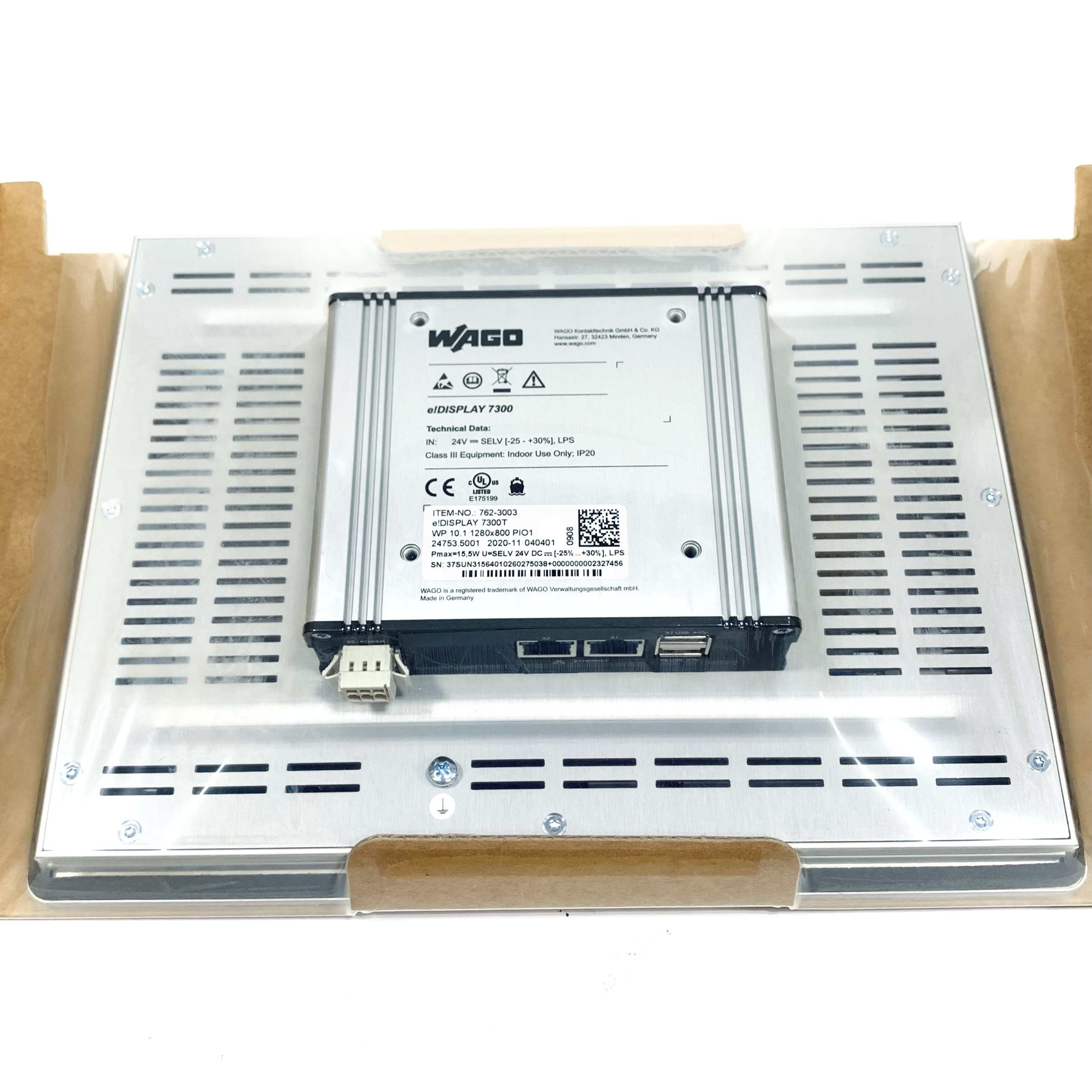 762-3003 Wago Web Panel; 25.7 Cm (10.1"), 1280 x 800 Pixels 2 xUSB, 2 xEthernet - 0