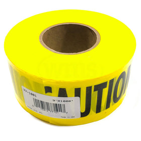 77-1001 Empire Level 3" x 1000' Yellow Caution Tape, 3 Mil
