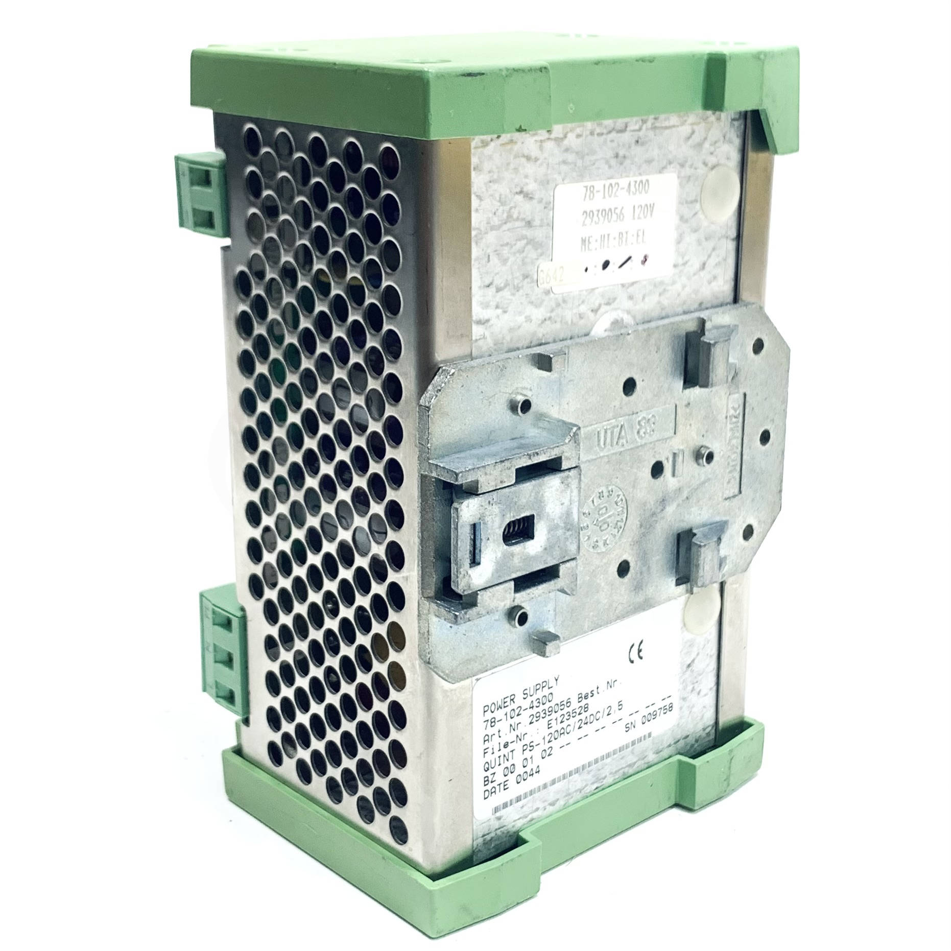 78-102-4300 Phoenix Contact Power Supply 2.5 Amp, 120 Vac 24 Vdc - 0