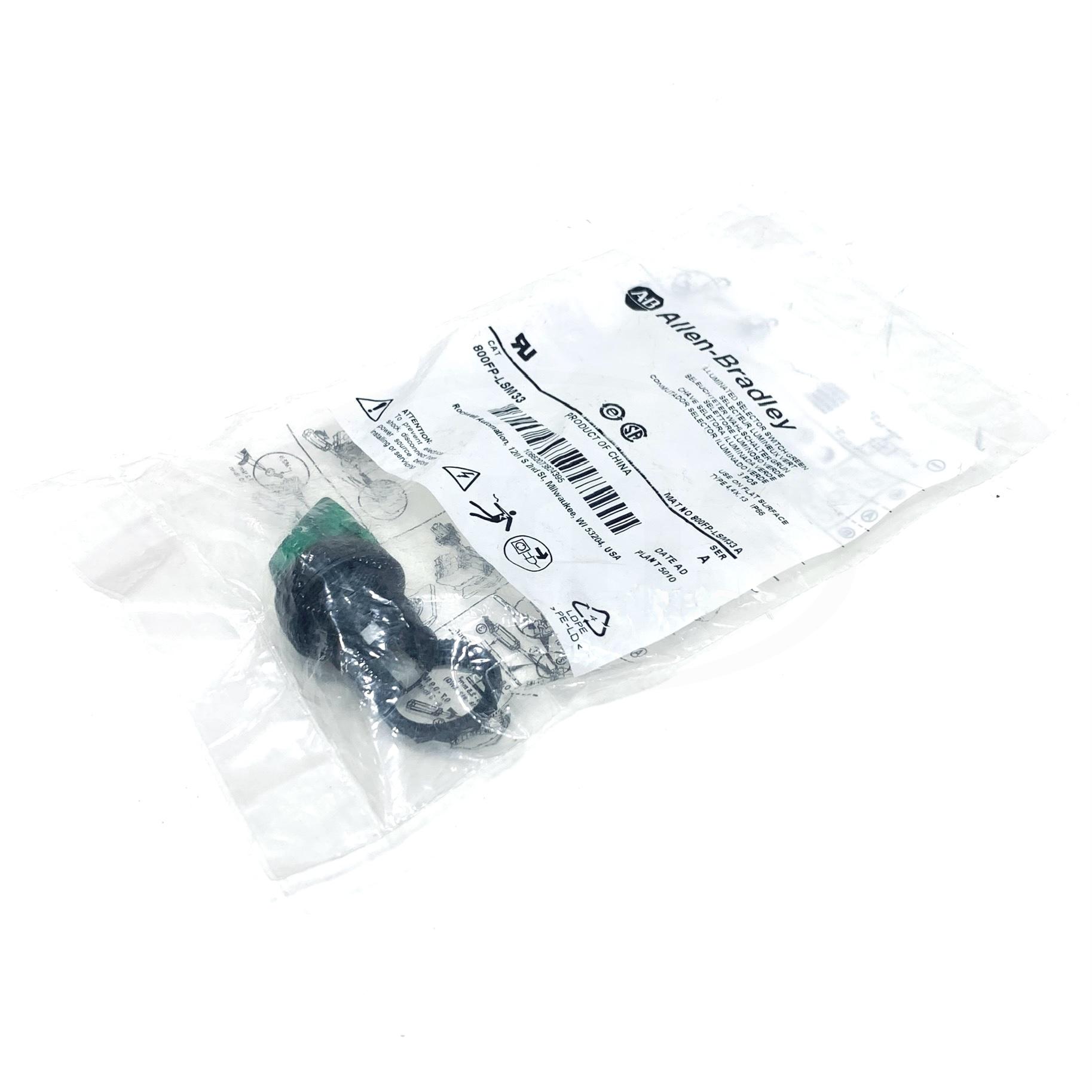 800FP-LSM33 Allen Bradley Selector Switch 3 Position, Green