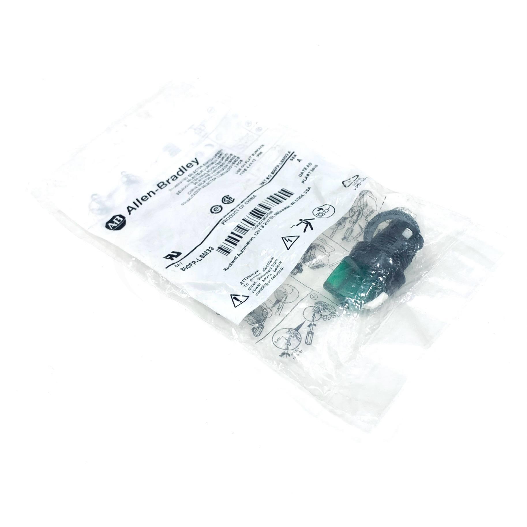 800FP-LSM33 Allen Bradley Selector Switch 3 Position, Green