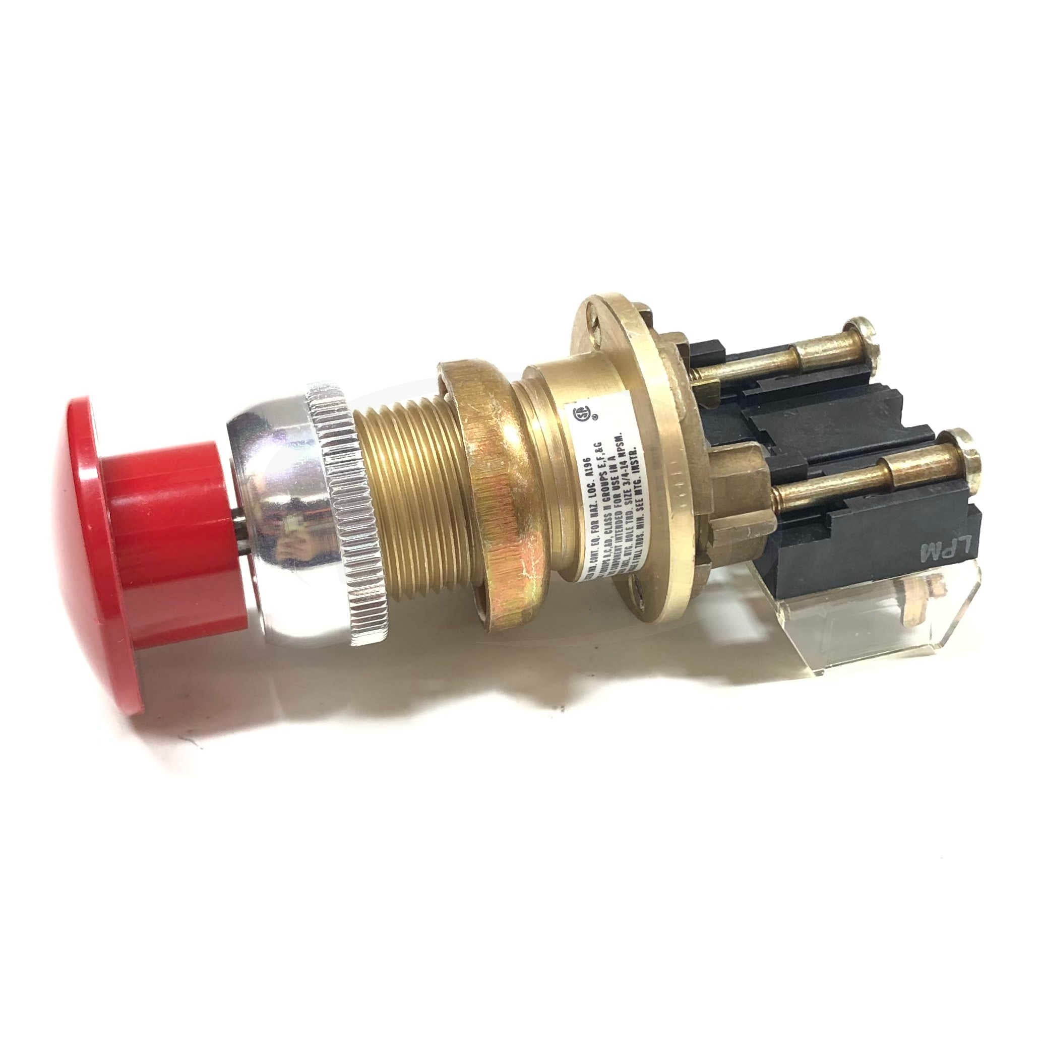 800H-DP6A Allen-Bradley Heavy Duty Push Button Unit Mushroom Head Red - 0