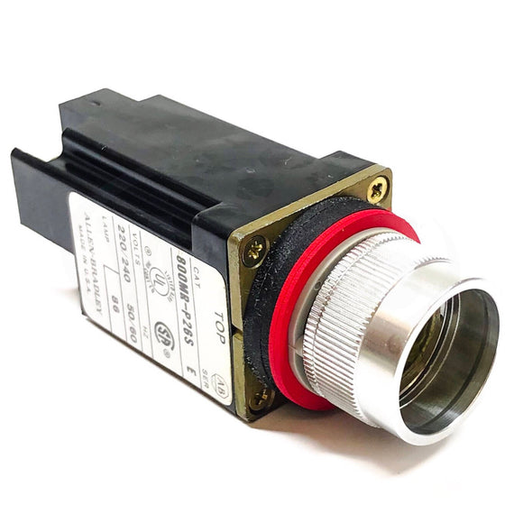 800MR-P26S Allen-Bradley Pilot Light, 240 Volt, 60/50 Hz, W/O Lens