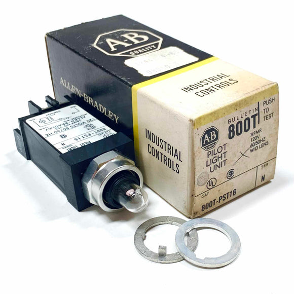 800T-PST16 Allen-Bradley Pilot Light Unit, Series N, 120V, 50/60Hz, W/O Lens