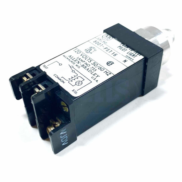 800T-PST16 Allen-Bradley Pilot Light Unit, Series N, 120V, 50/60Hz, W/O Lens