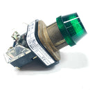 800T-Q24G Allen-Bradley Green Lens Pilot Light, 24V Type 4,13-1