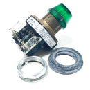 800T-Q24G Allen-Bradley Green Lens Pilot Light, 24V Type 4,13-7