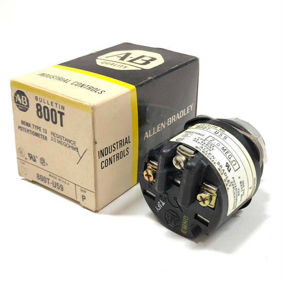 800T-U59 Allen-Bradley Nema Type 13 Potentiometer