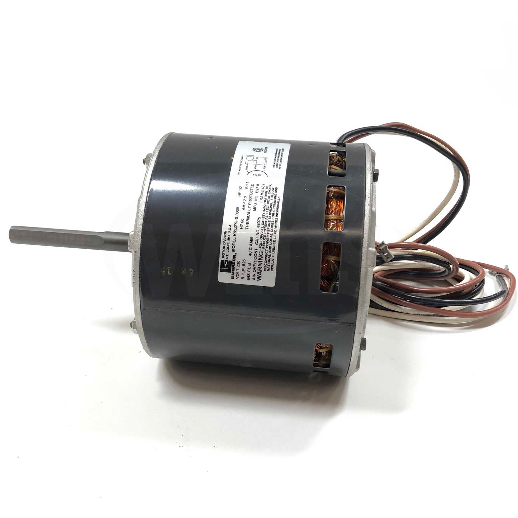 8075 Emerson 1/2 HP PSC Condenser Fan Exact Replacement Motor