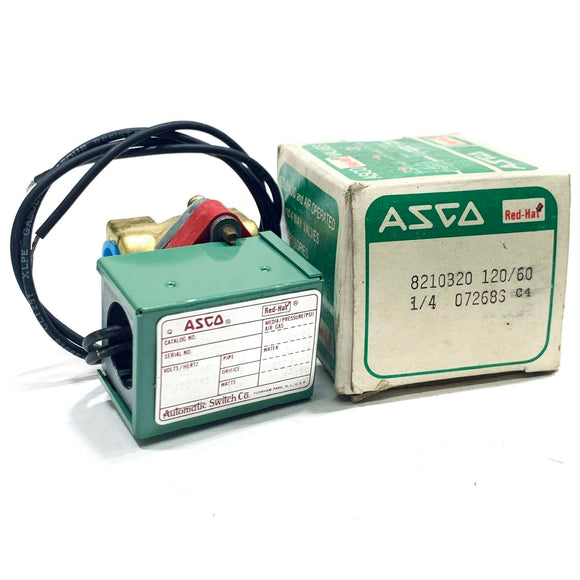 8210B20 ASCO Solenoid Valve, 1/4", 120VAC