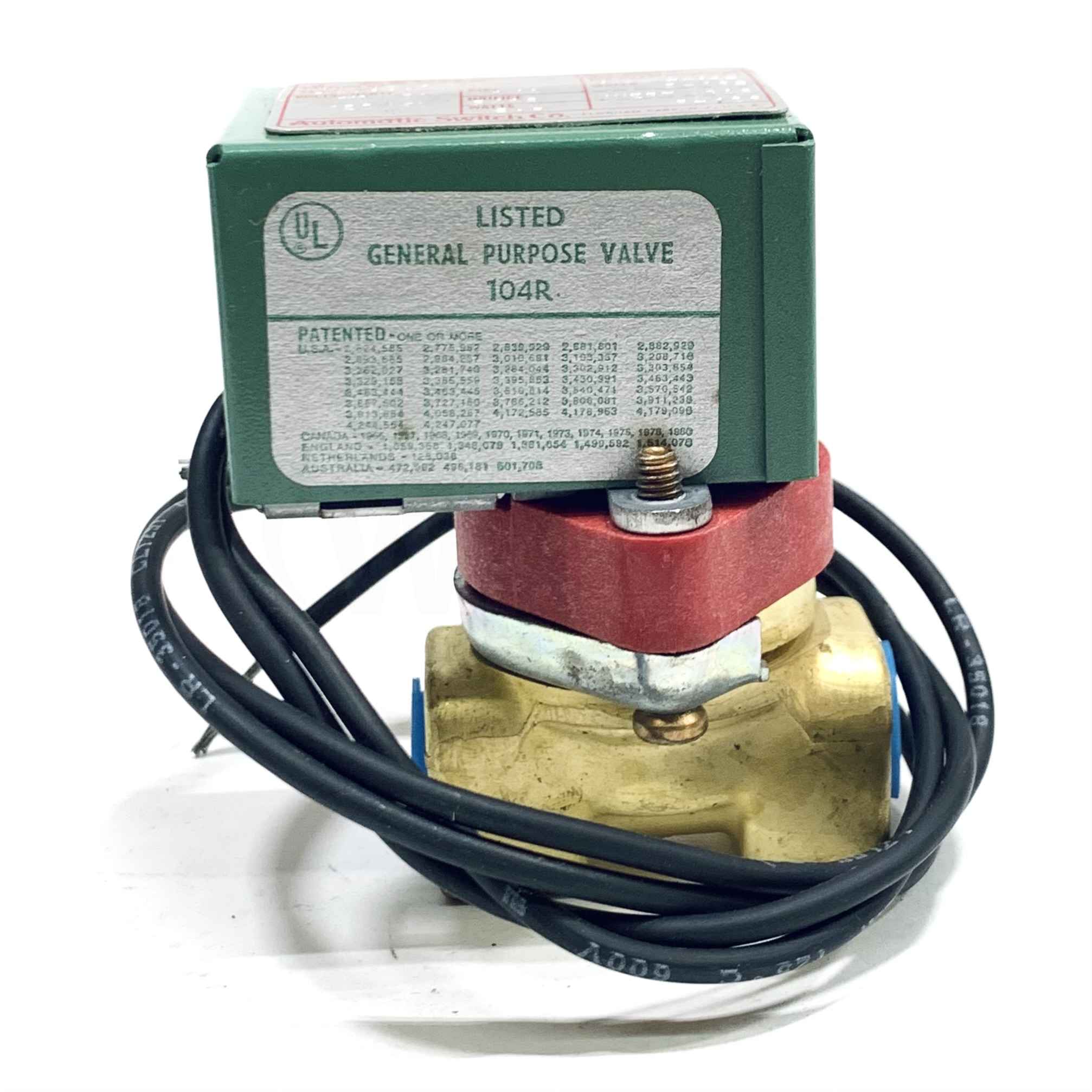 8210B20 ASCO Solenoid Valve, 1/4", 120VAC