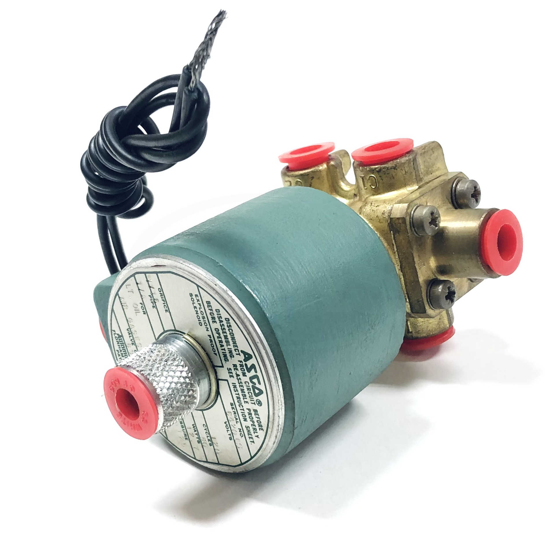 Asco Red Hat 8345B11 Solenoid Valve 120V 60Hz 12.7W