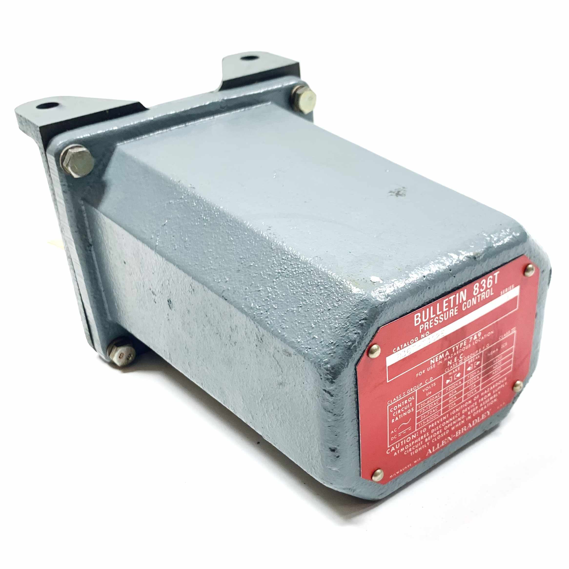 836T-T302E Allen-Bradley Pressure Control, NEMA Type 7&9, Series A