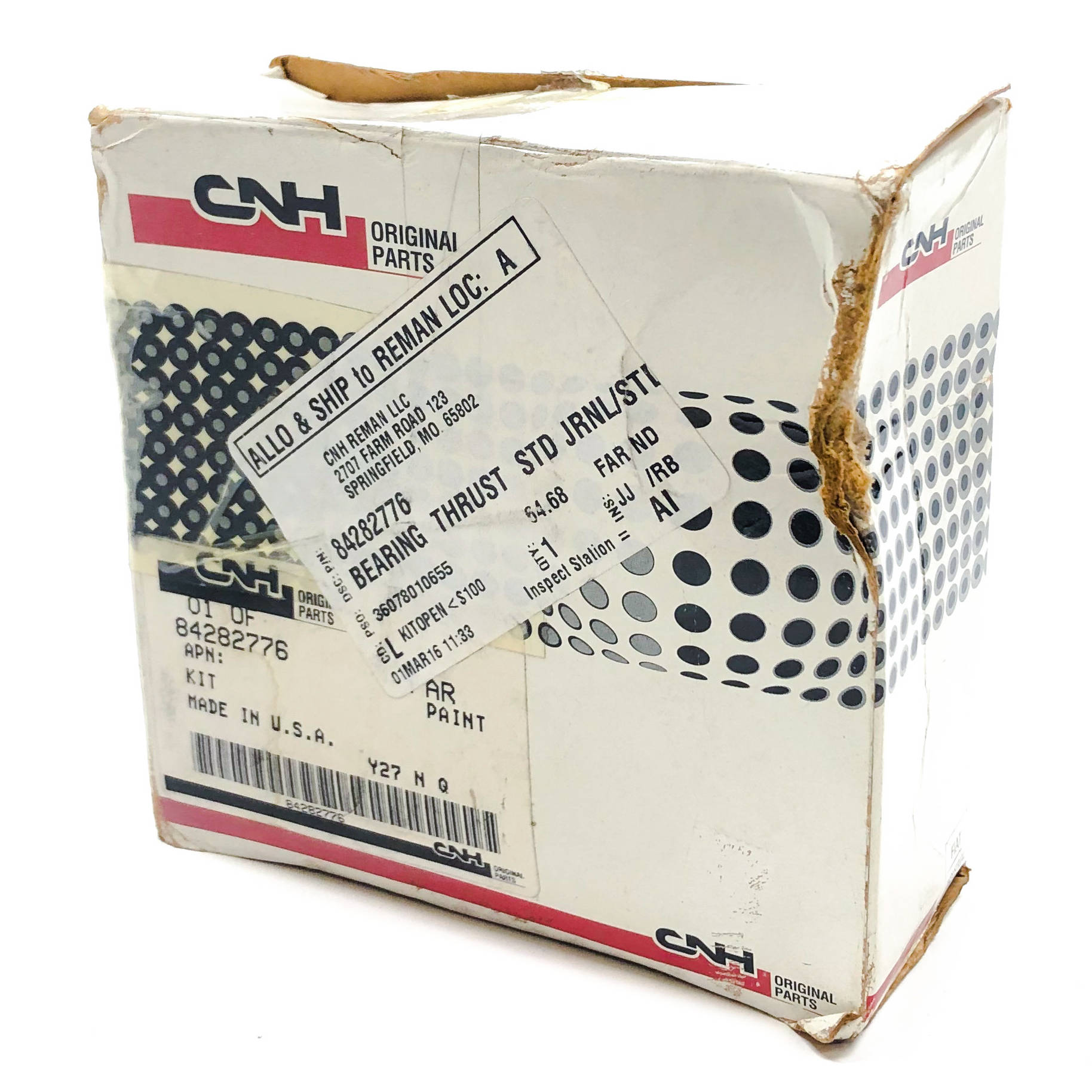 84282776 Case New Holland (CNH) Bearing Thrust Standard Journal