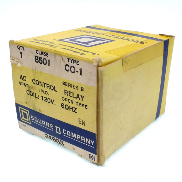 8501CO-1 Square D AC Control Relay, SPST 1NO