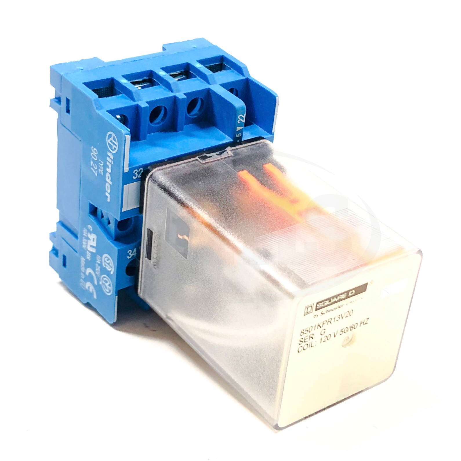 8501KPR13V20 Square D Relay, 120 V, 50/60 Hz.