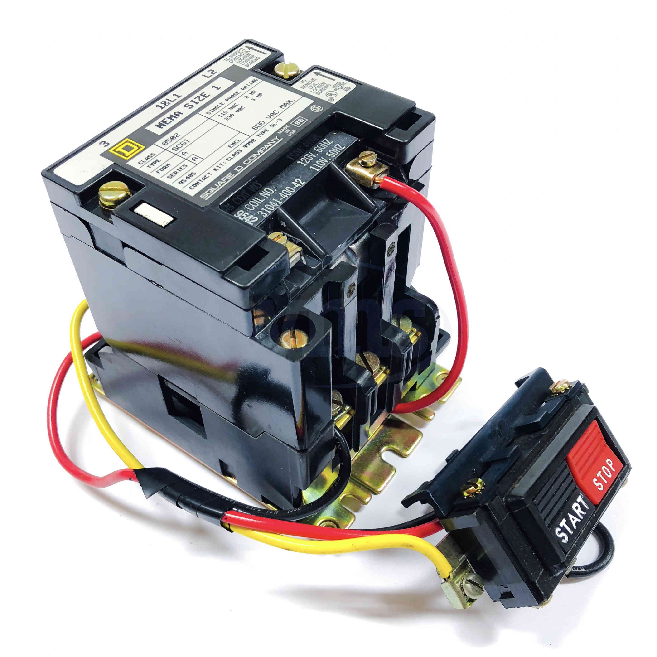8502SCG1 Square D Contactor, 2-Pole, 120V Coil - 0