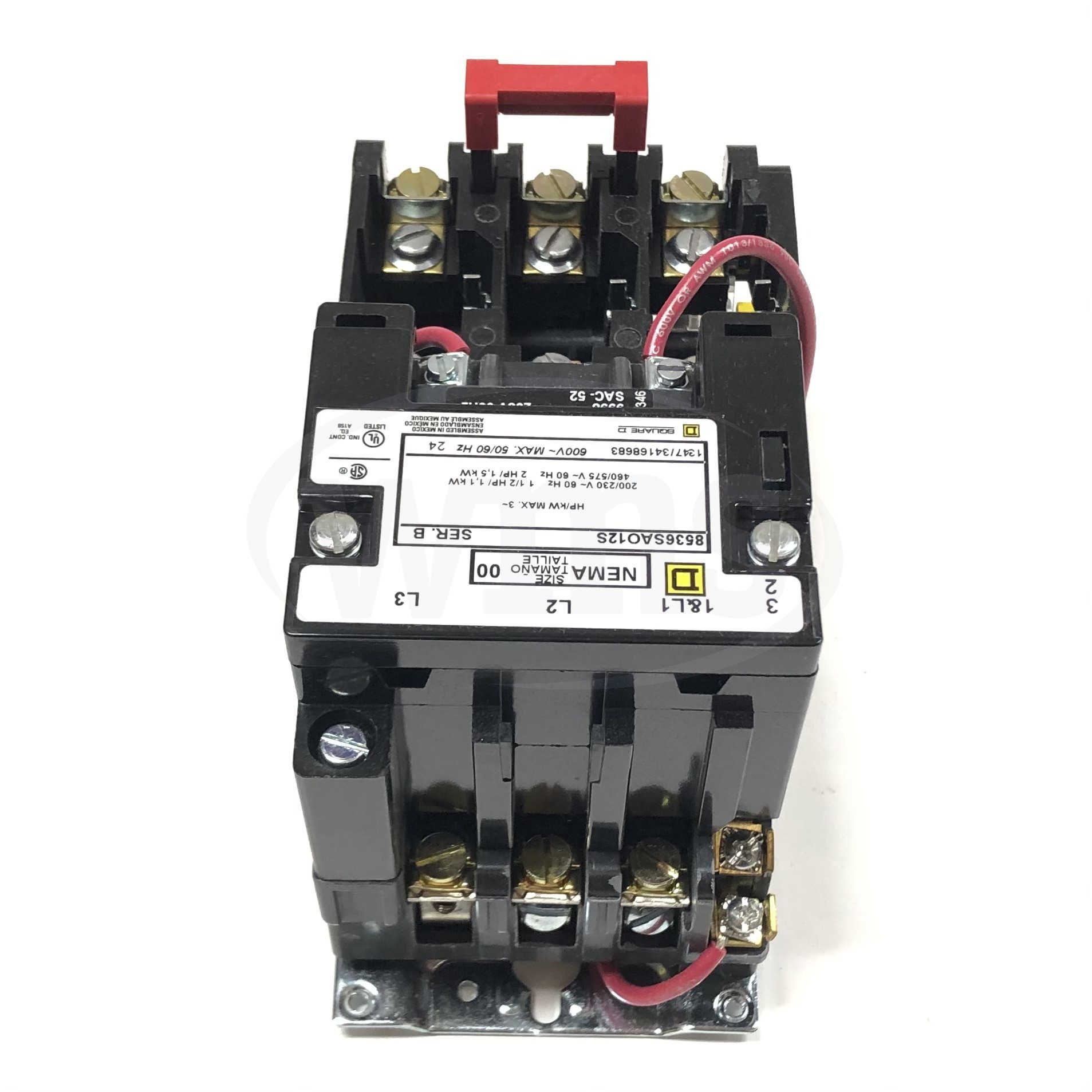 8536SA012V04S Square D Magnetic Starter, 600VAC, 9AMP, 208V. Coil - 0