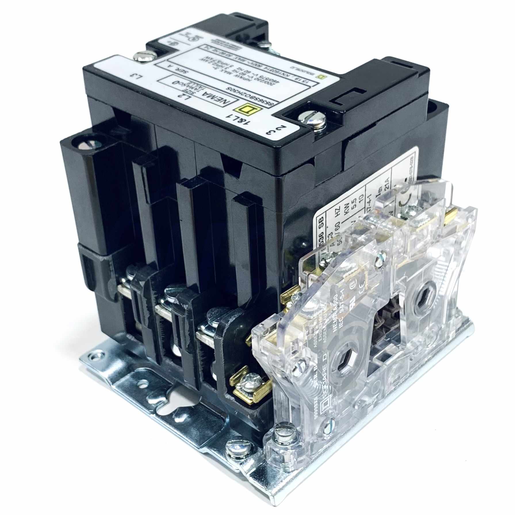 8536SBO2H30S Square D Starter 200/230V 60Hz, 460/575V 60Hz, 3 Pole, 120V Coil