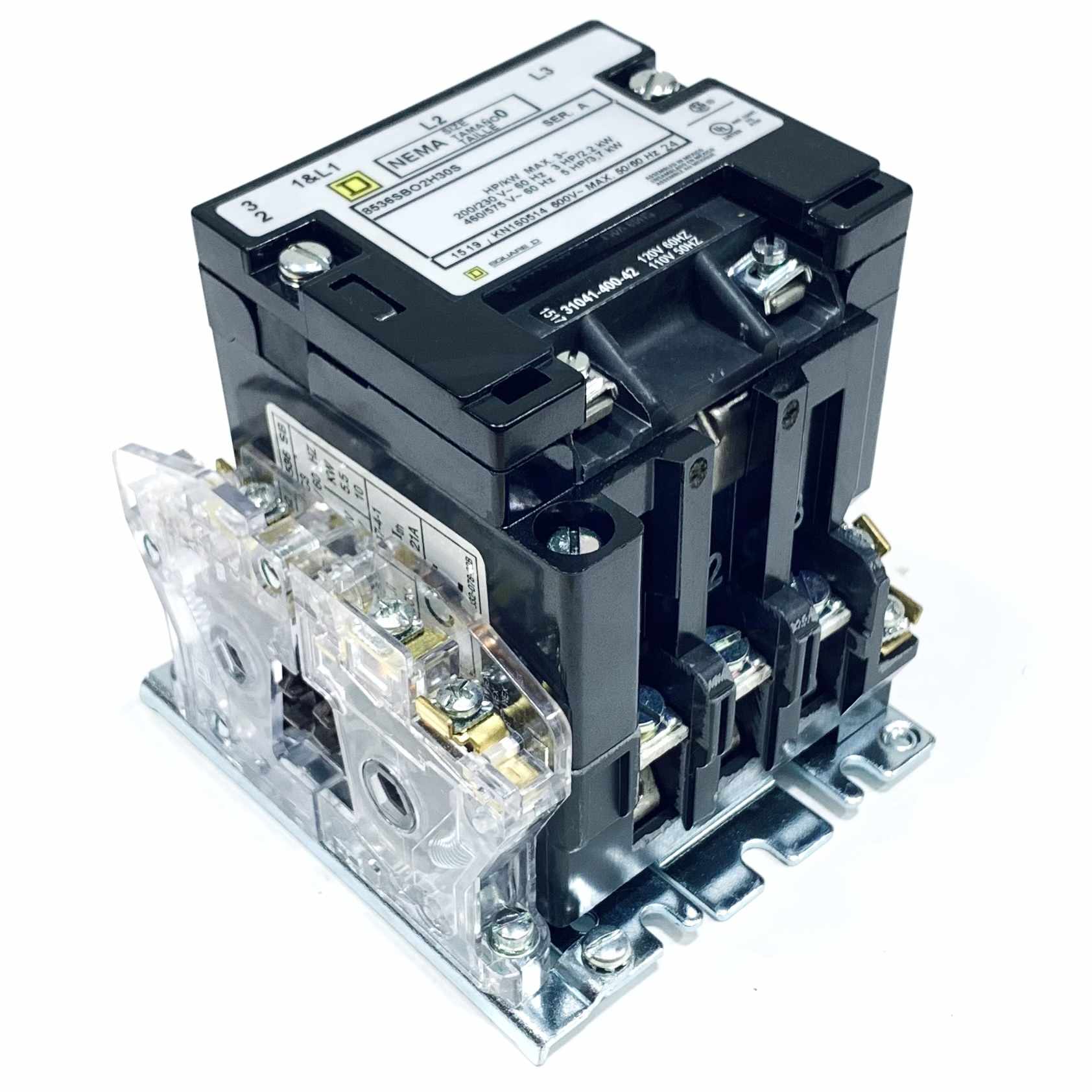 8536SBO2H30S Square D Starter 200/230V 60Hz, 460/575V 60Hz, 3 Pole, 120V Coil