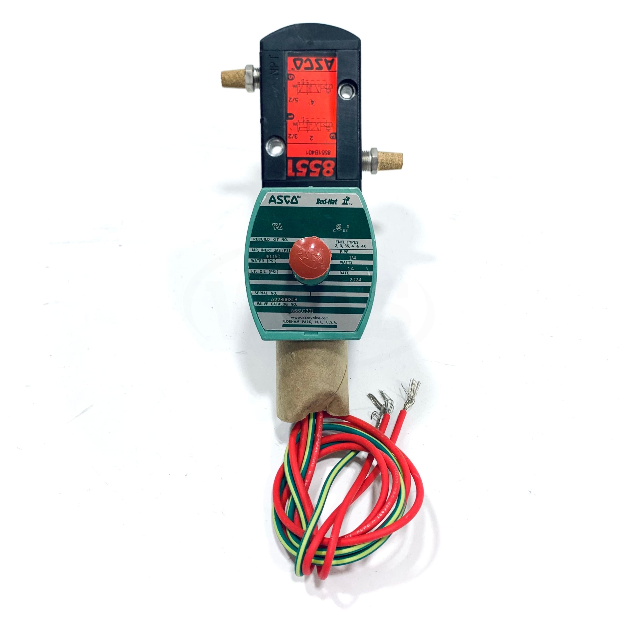8551G301 ASCO Low Power Solenoid Valve 24/DC