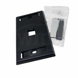 OR-KSFP1-00 Ortronics Keystone 1 Port Black Faceplate