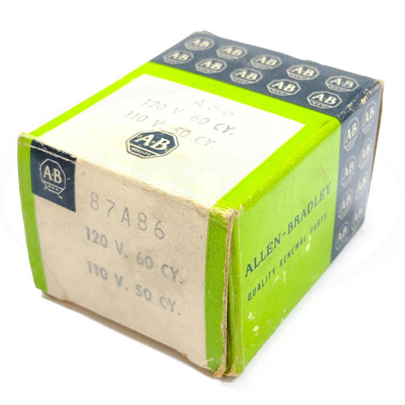 87A86 Allen-Bradley Magnetic Coil, 110/120 Volt, 50/60 CY
