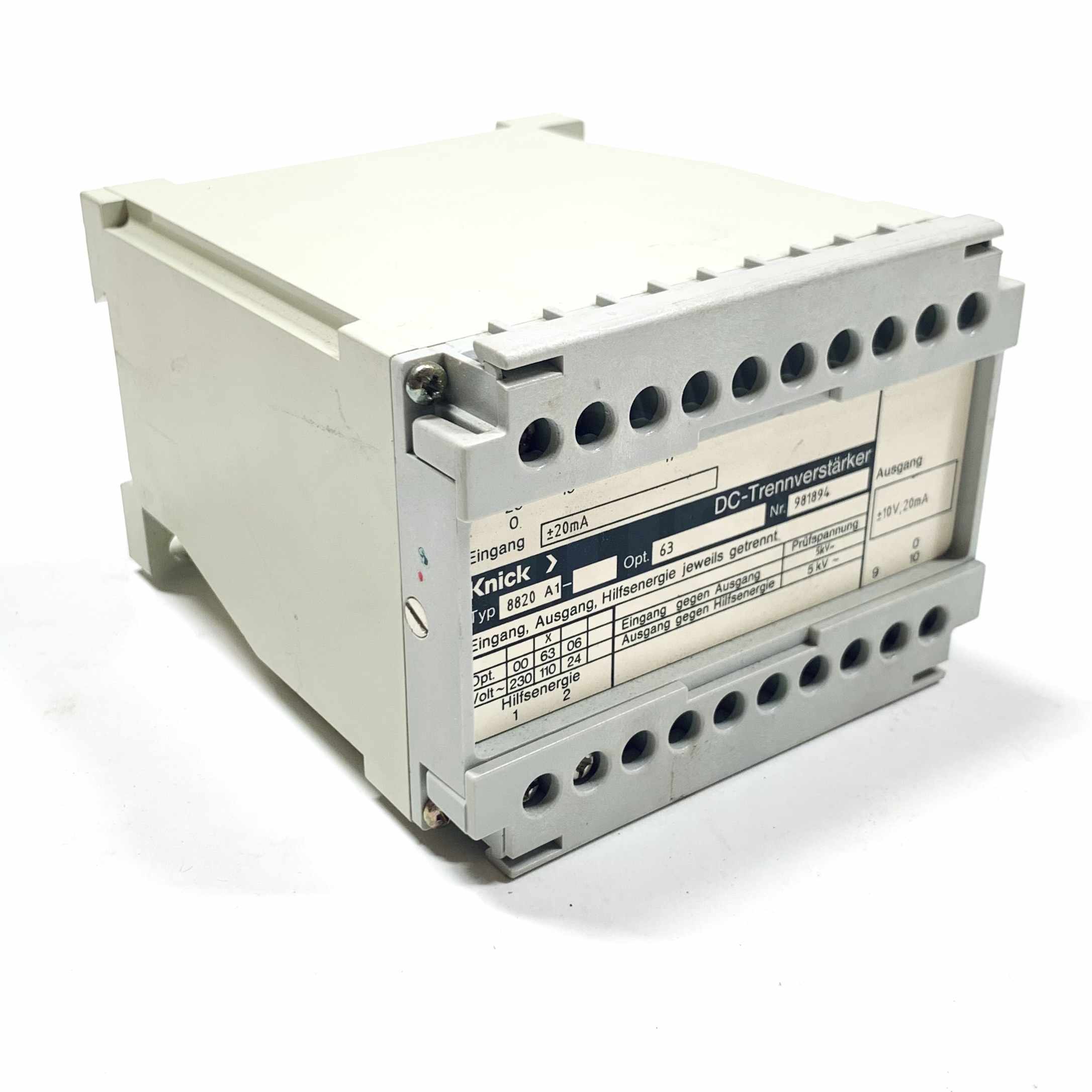 8820A1 Knick DC Isolation Amplifier Module