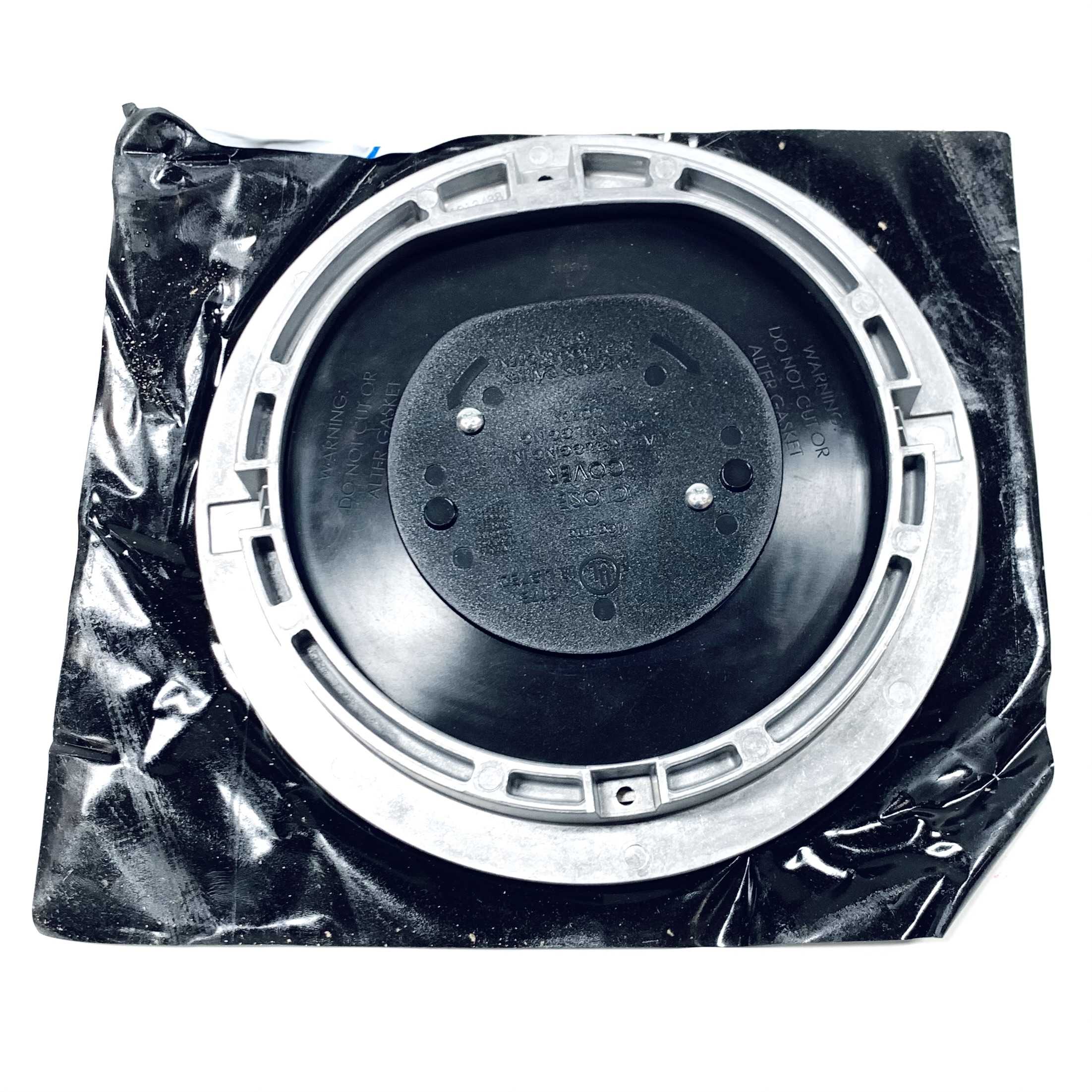8CT2AA Legrand/Wiremold 8" Poke-Thru Flush Brushed Aluminum Cover Assembly - 0