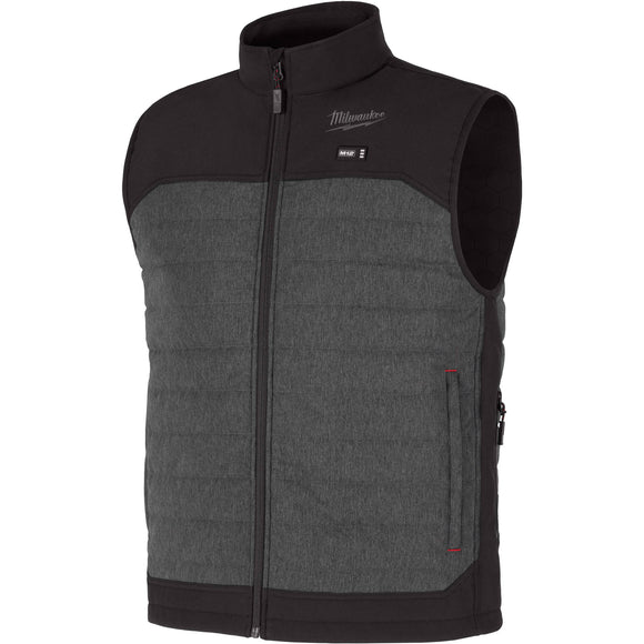 M300G-21M Milwaukee M12 Heated AXIS Vest Kit, Gray, Medium
