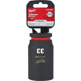 49-66-6408 Milwaukee SHOCKWAVE Impact Duty 3/4"Drive 33MM Deep 6 Point Socket