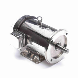194001.00 3HP Leeson Electric SS Motor, Washdown