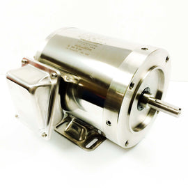 194006.00 10HP Leeson Electric SS Motor, Washdown
