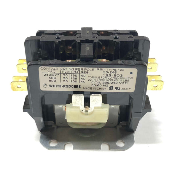 90-246 White-Rodgers Contactor 2 Pole, 240/277Vac