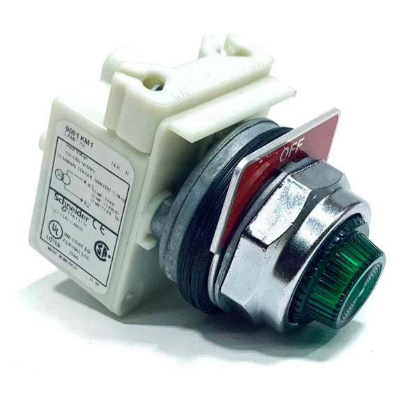 9001KM1 Schneider Electric Pushbutton Switch, Ser H, 110 120V 50/60Hz