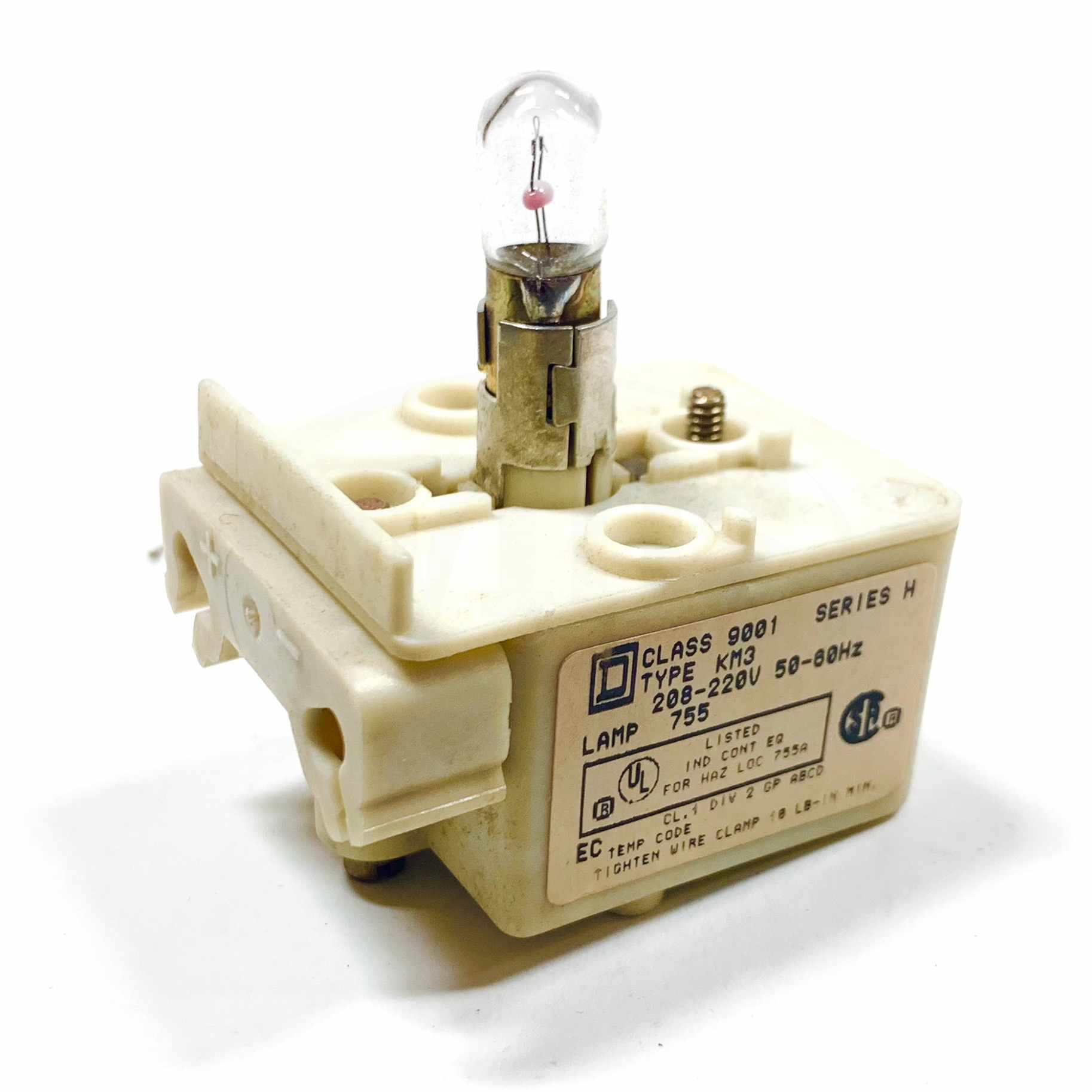 9001KM3 Square D Light Module, Series H, 208-220V, 50/60Hz
