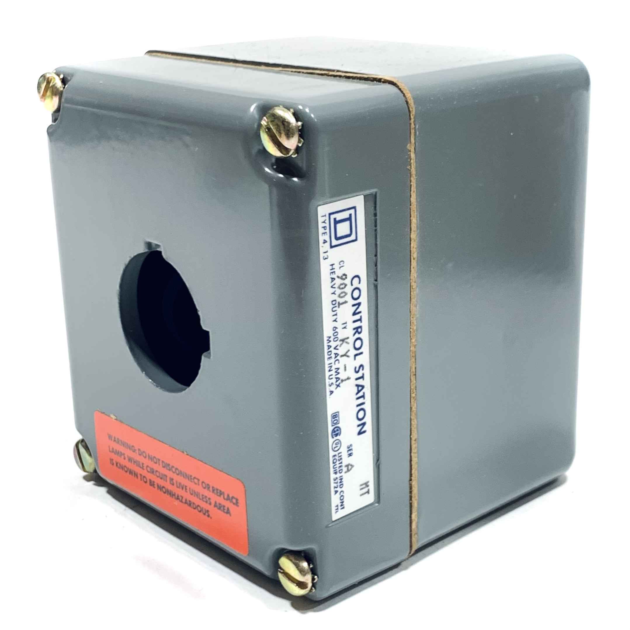 9001KY-1 Square D Heavy Duty Oil Tight NEMA 12 Cast Enclosure, Series A