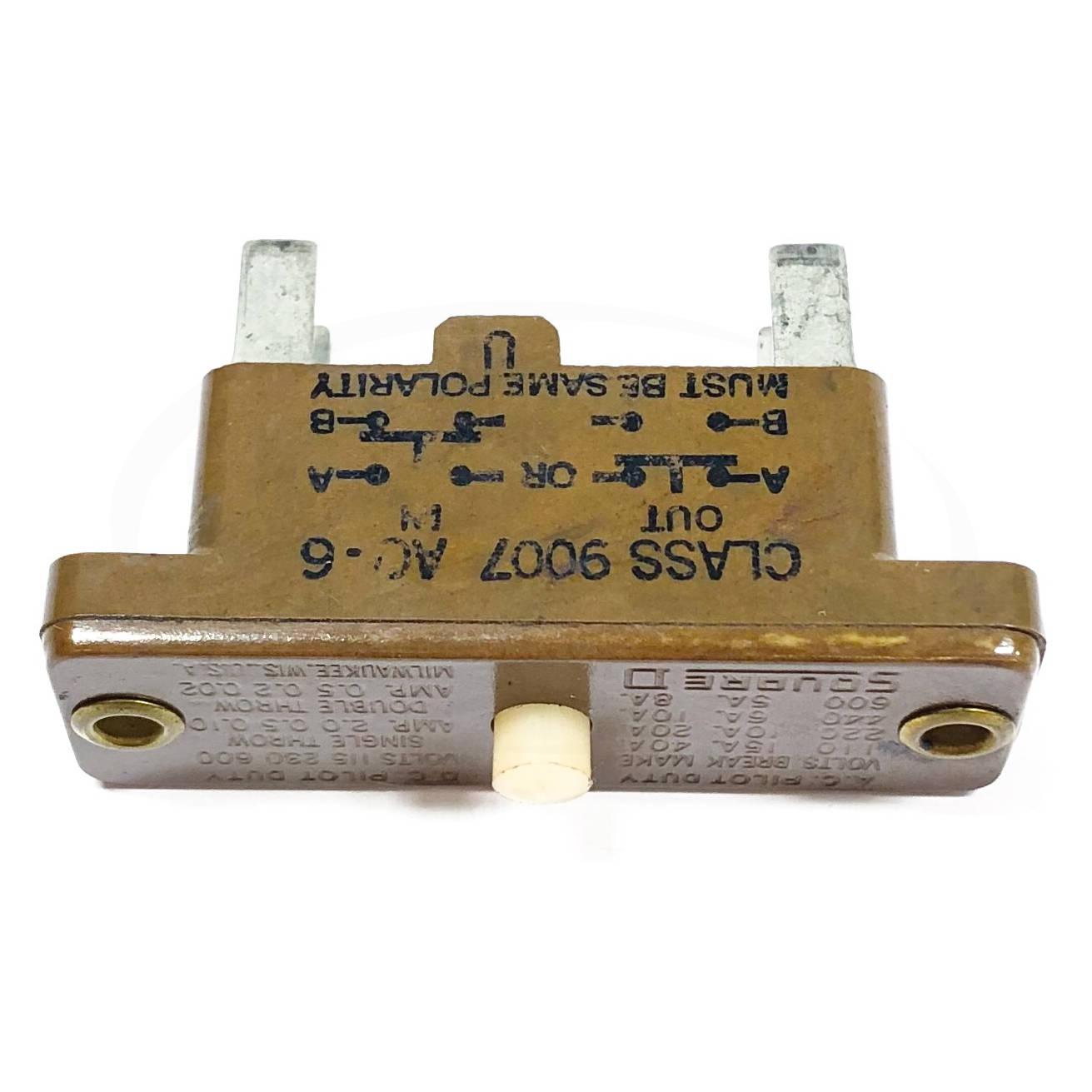 9007AO6 Square D Snap Action Switch, 15A @ 600VAC