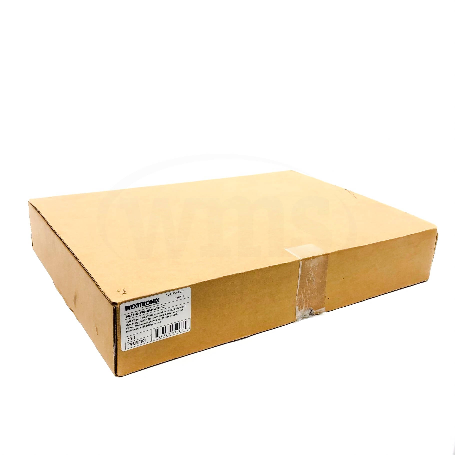 903E-U-WB-RM-WH-G2 Exitronix Edge-Lit LED Exit Sign
