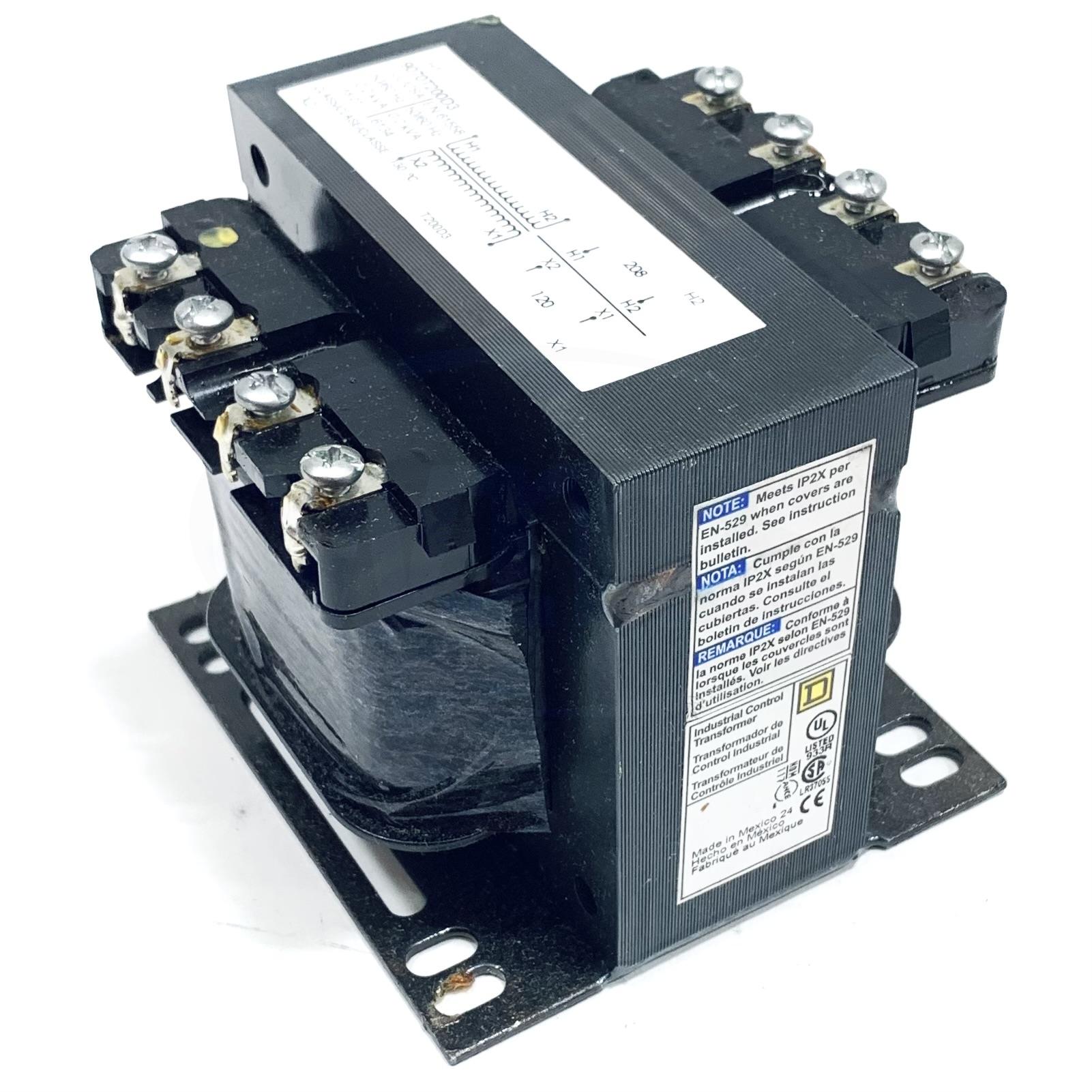 9070T200D3 Square D 208V AC, 120V AC, Foot, 200 VA, Single Phase - 0