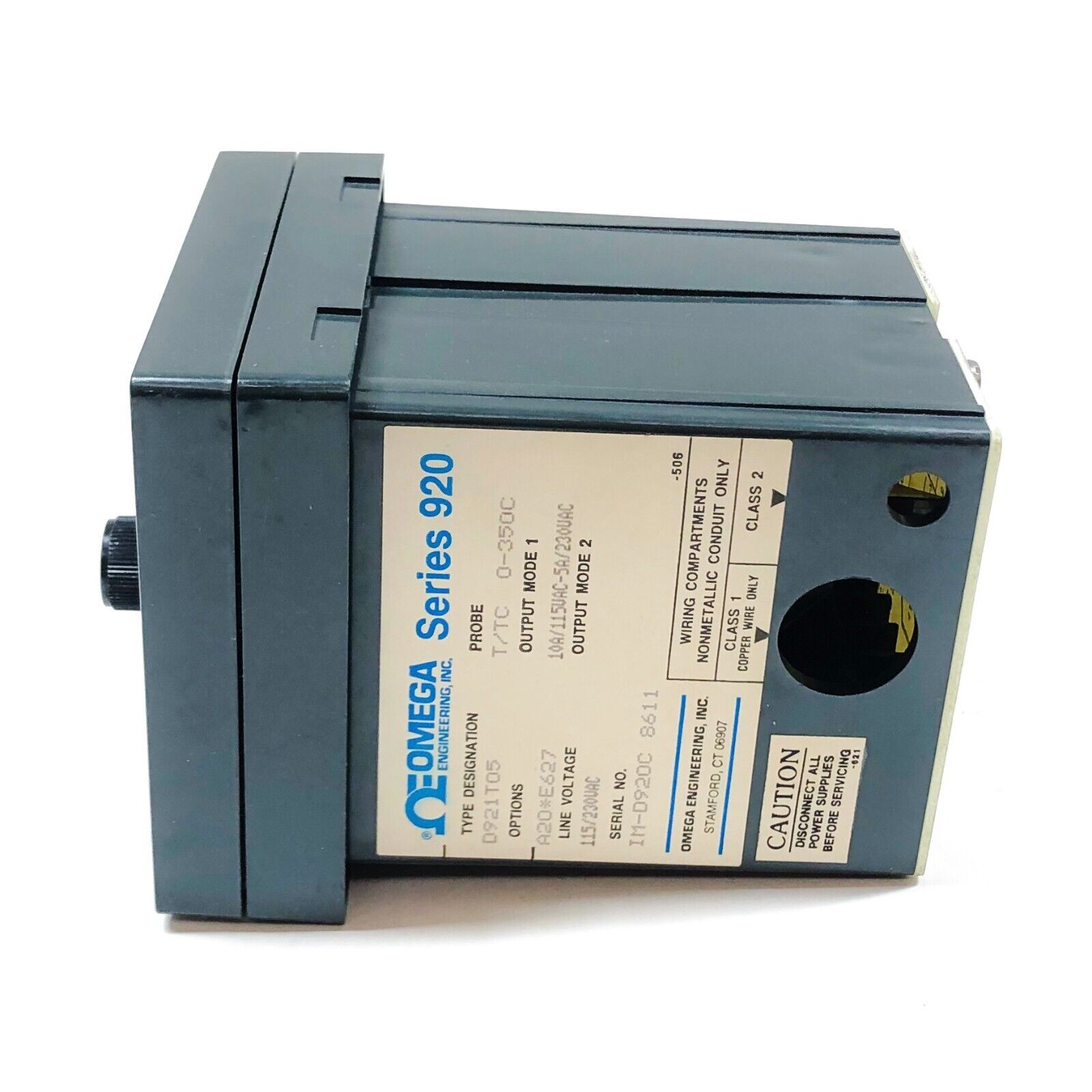 Omega Series 920 Temperature Controller, 0-350C, 115/230VAC, Type D921T05