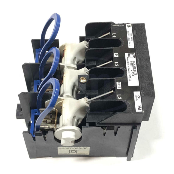 9422FTCF33 Square D Disconnect Switch Fuse Block, 600V, 30A Max