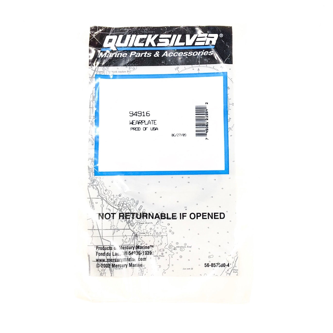 94916 Quicksilver Wearplate - 0