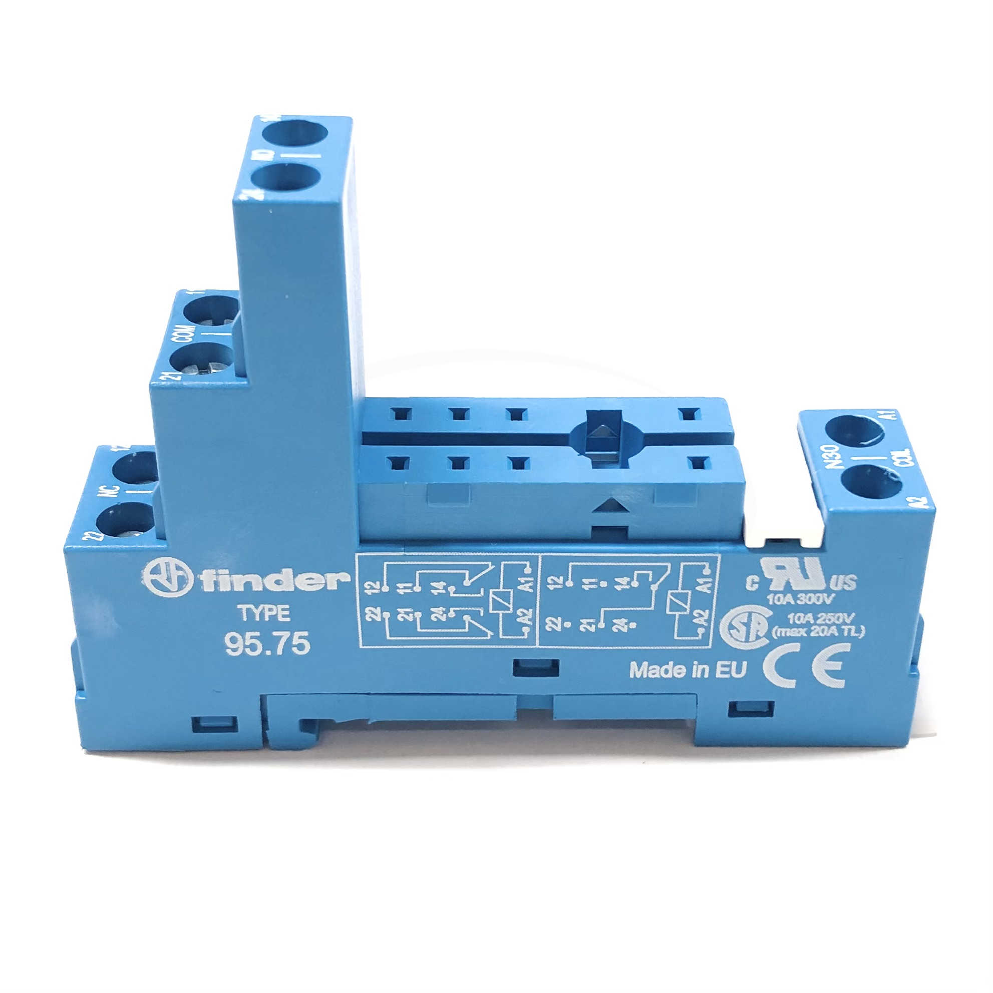 95.75 Finder Relay Socket, 10A, 250V