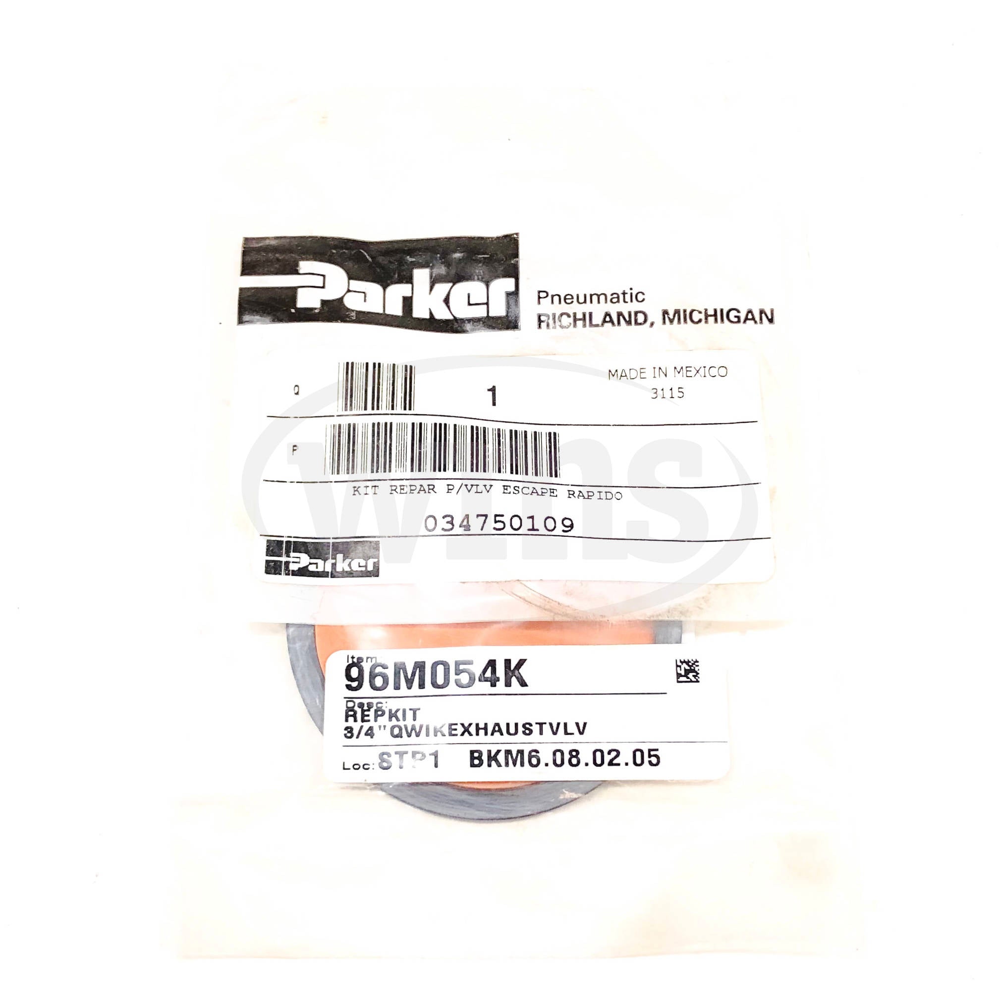 96M054K Parker Repair Kit 3/4" QWIKEXHAUSTVLV  Loc: STP1  BKM6.08.02.05 - 0